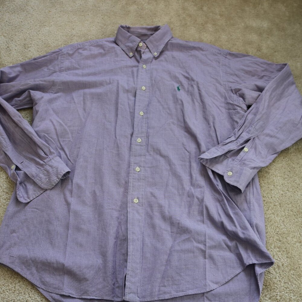 Polo by Ralph Lauren Light Purple Button-Down Dress Shirt